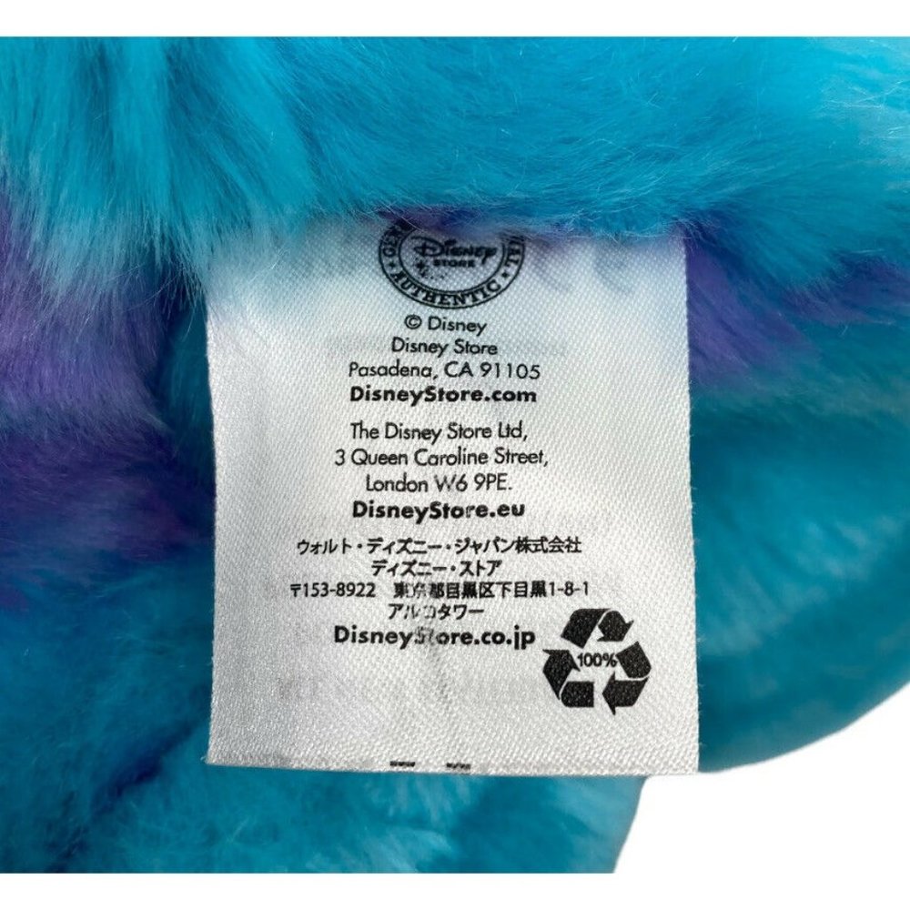 Disney Store Pixar Monsters Inc Sully Sullivan Blue Stuffed Animal Plush 16" - Picture 4 of 4